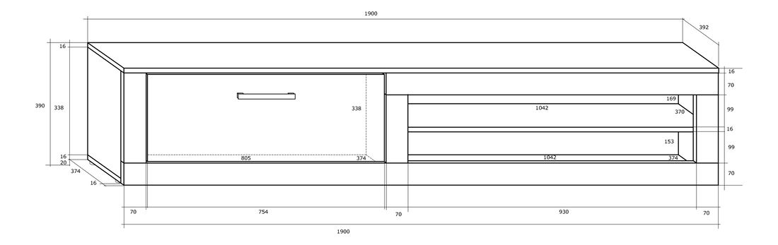 Obývací stěna Verena 7