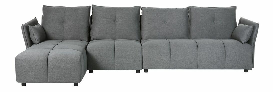 Rohová sedací souprava Tziporah (tmavě šedá) (P)