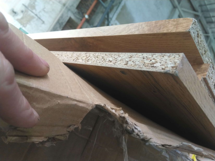 Manželská postel 160 cm Michigin (dub wotan) (s úložným prostorem) *bazar