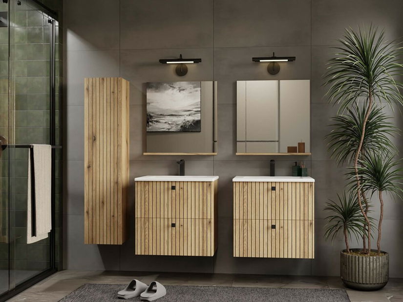 Skříňka pod umyvadlo Terca 1 60 (dub evoke) (s umyvadlem)