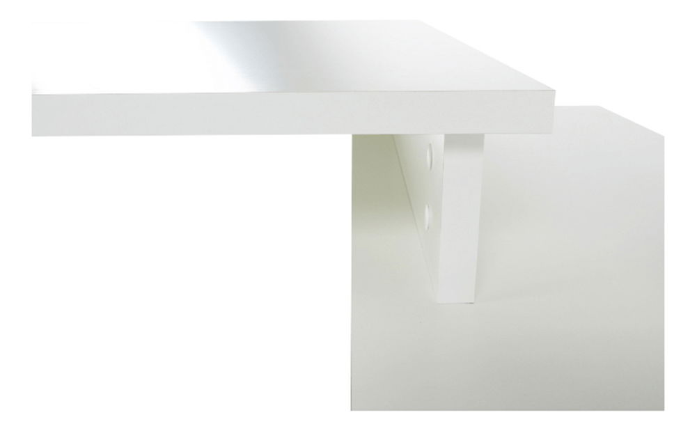 Rohový PC stolek Dasys VE 02 (šedá)