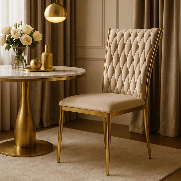 Jídelní židle Deboladas (krémová)