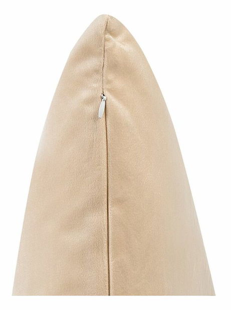 Sada 2 ozdobných polštářů 45 x 45 cm Talin (béžová)