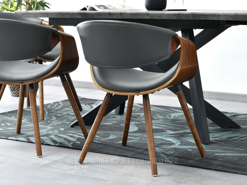 Židle Bjorn K (šedá + ořech)