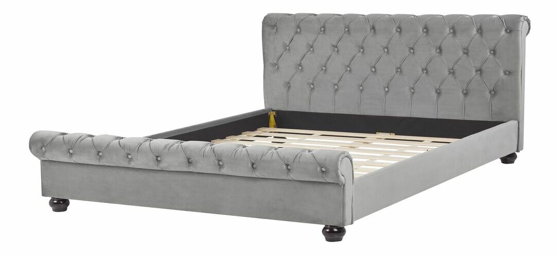 Manželská postel 180 cm ARCHON (s roštem) (šedá)