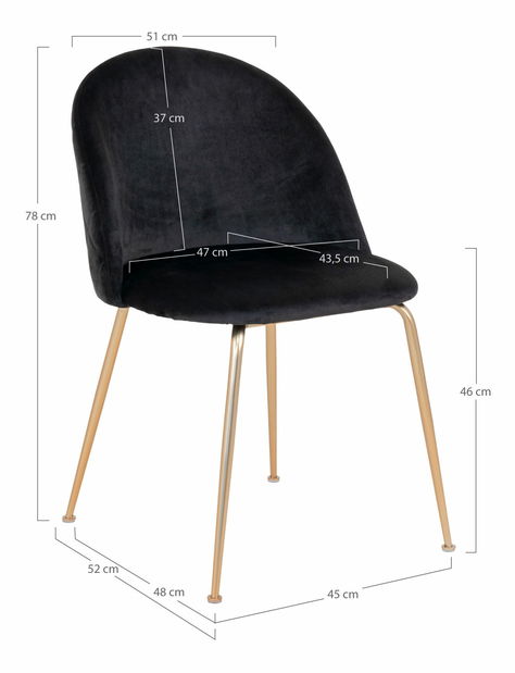 Jídelní židle Gonderia 1 (černá)