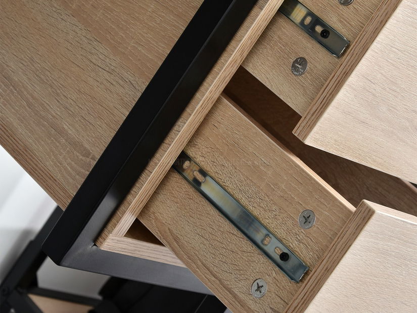 PC stolek Laft (dub + černá)