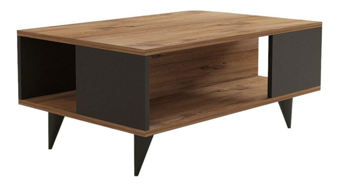 Konferenční stolek Yan (ořech + černá)
