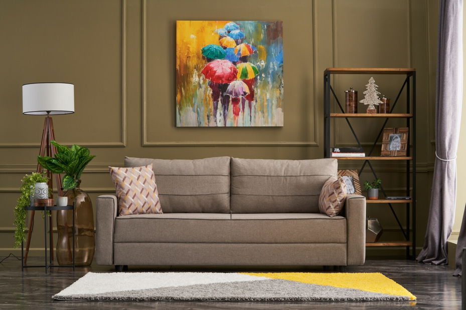 Pohovka trojsedačka Emilie (Krémová)