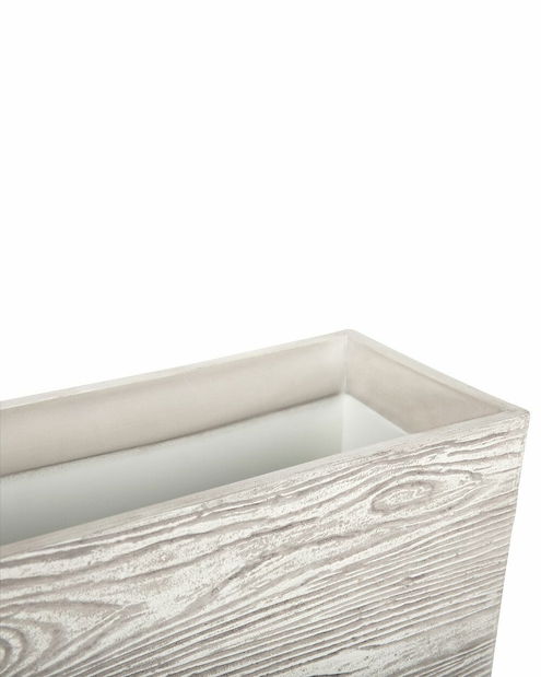 Květináč PARINGA 15x42x13 cm (kámen) (bílá)