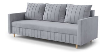 Pohovka třísedačka Filomena (bledě šedá)