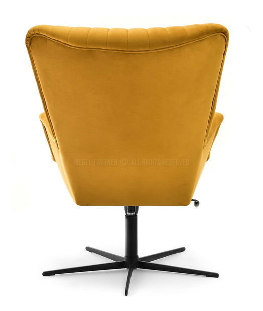 Relaxační křeslo Elesenta (medová + černá)