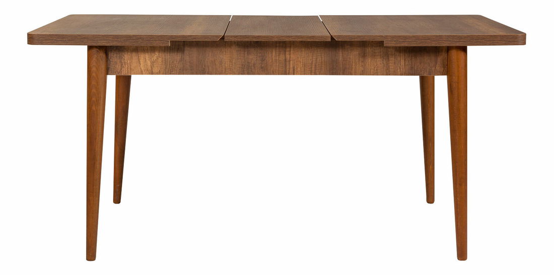 Jídelní set Vlasta 1 (ořech + šedá) (pro 4 osoby)