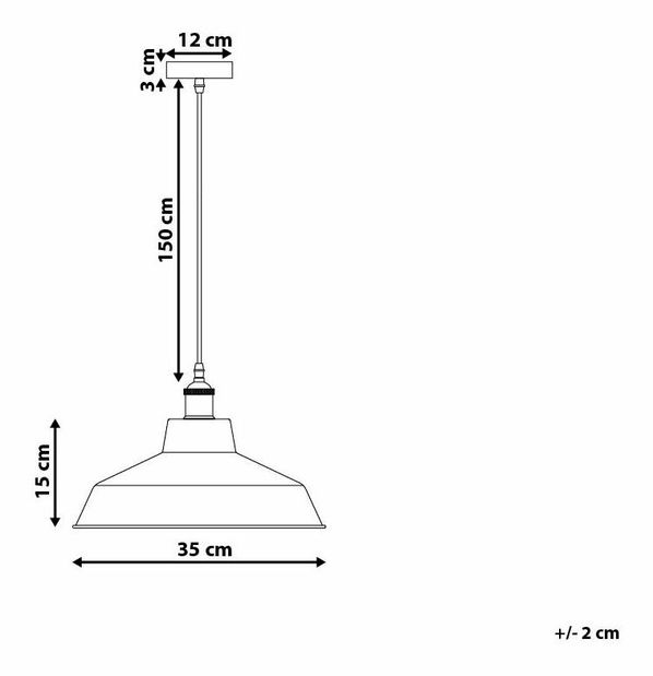 Závěsná lampa Pecho (bílá)