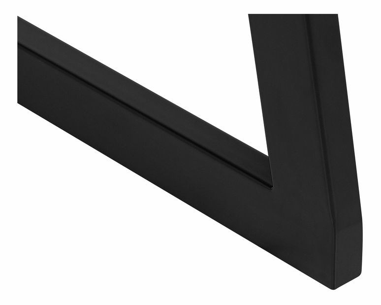 Regál JALIP (tmavé dřevo + černá)