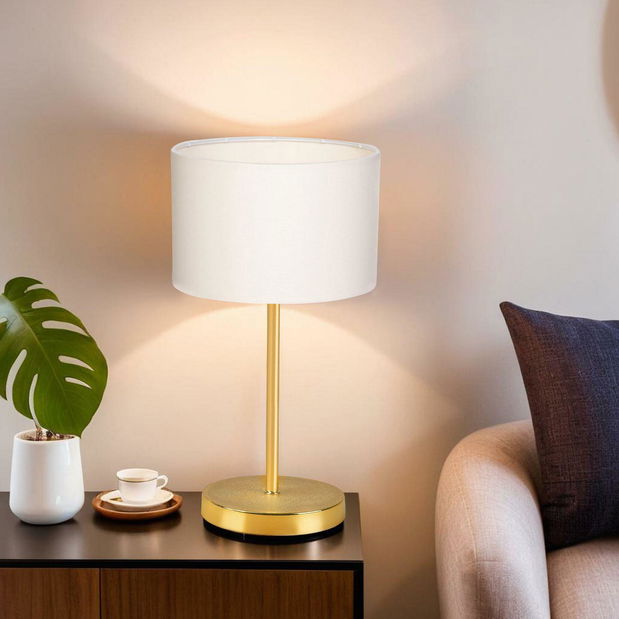 Set 2ks. stolních lamp Avanlunsa 1 (krémová + zlatá)