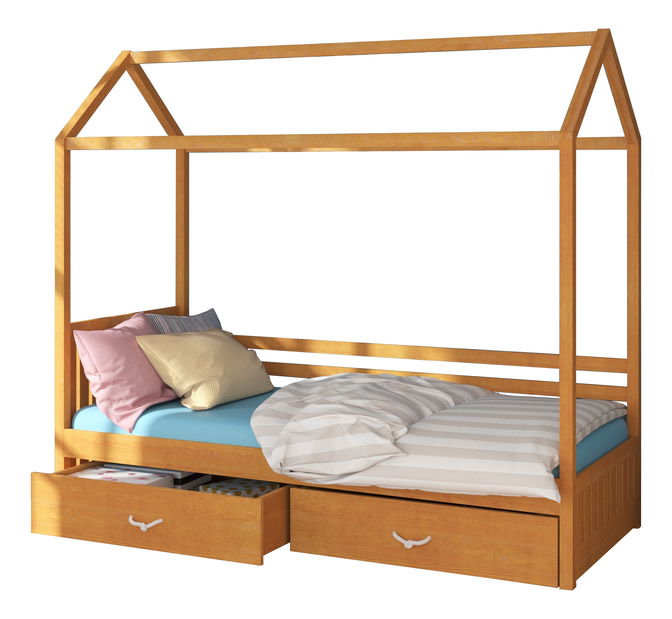 Dětská postel 200x90 cm Rosie I (s roštem) (olše)