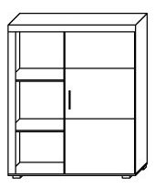 Skříňka Salford S3 (švestka + grafit)