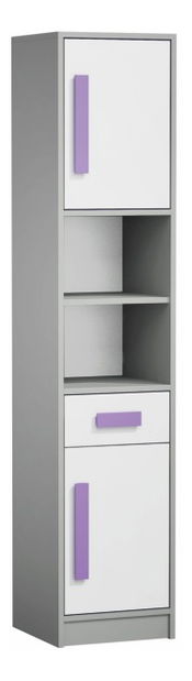 Policová skříň Piere P04 Fialová