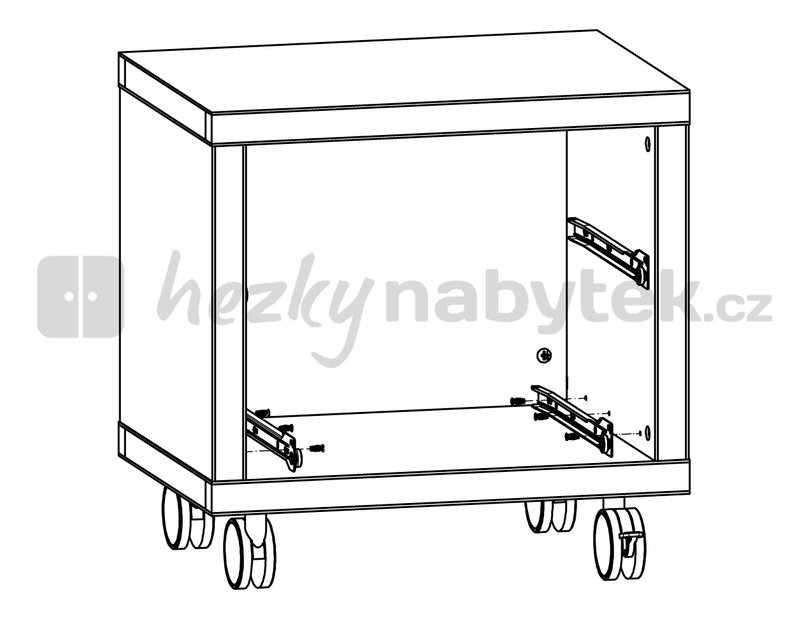 Mobilní komoda BRW Lemonade KNT2S