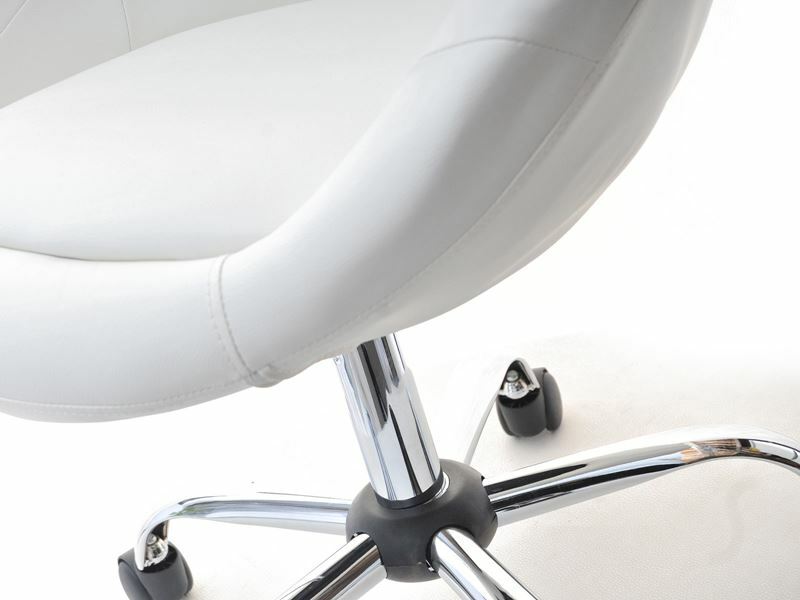 Křeslo Lush 4 (bílá + chromová)