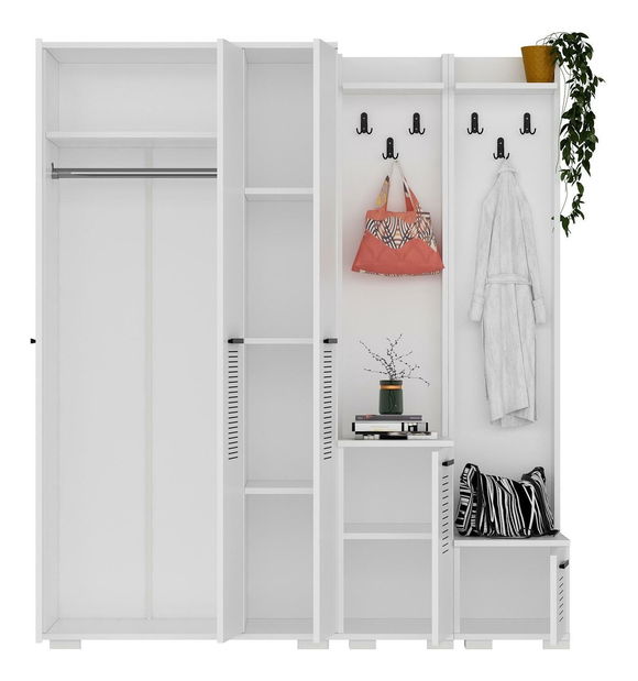 Předsíňová sestava Vipapo 3 (bílá)