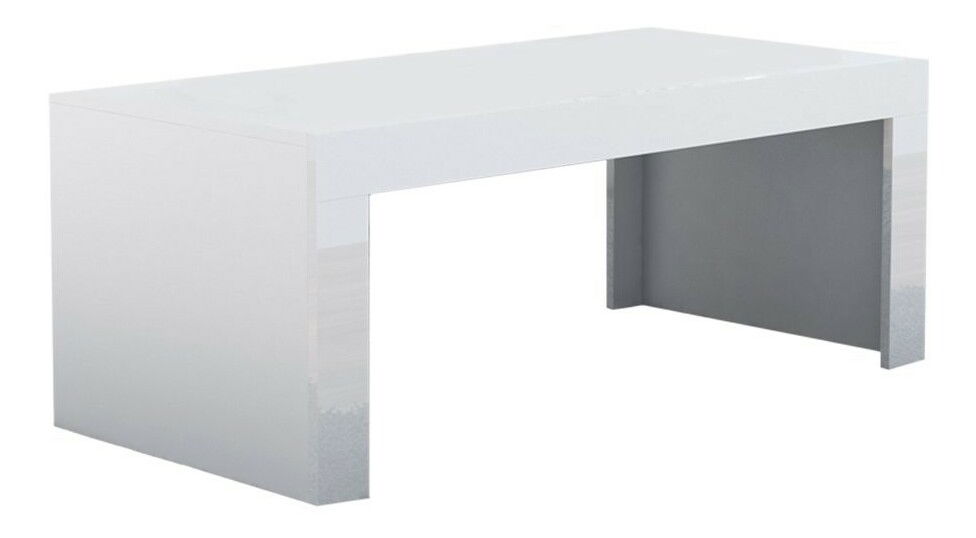Konferenční stolek Mireille (bílá + lesk bílý) *bazar