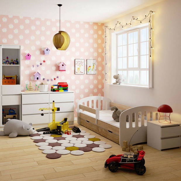 Dětská postel Preena (dub sonoma) (s matrací)