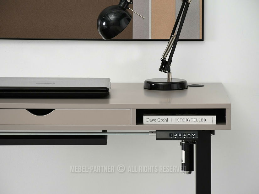 PC stolek Osto 120 (béžová + černá)