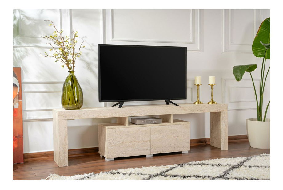 TV stolek/skříňka Endlava (travertin)