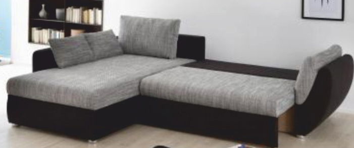 Rohová sedací souprava Taifun černá (L)