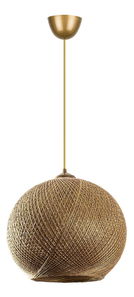 Stropní svítidlo Lungelonzza 1 (zlatá + hnědá)