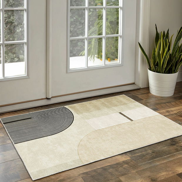 Koberec 160 x 230 cm Infence 12 (hnědá + šedá)