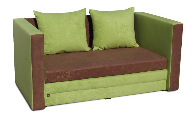 Pohovka dvojsed Katarina New (hnědá + zelená)