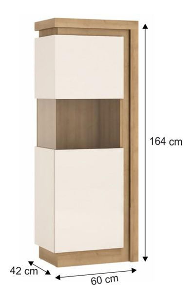Vitrína Leonan 01 (s osvětlením) (L)