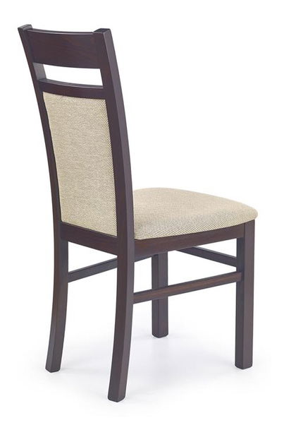 Jídelní židle Garret 2 (ořech tmavý + béžová)