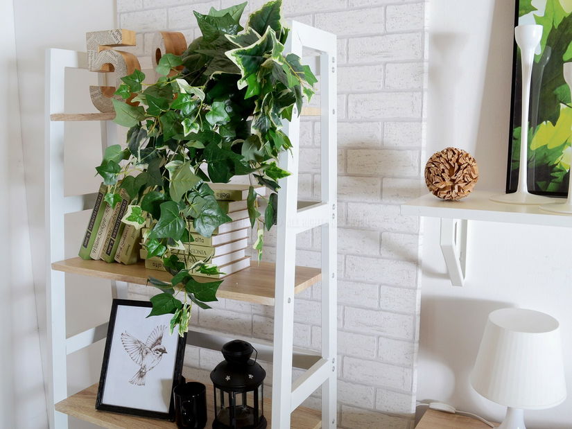 Regál Topaz (dub + bílá)