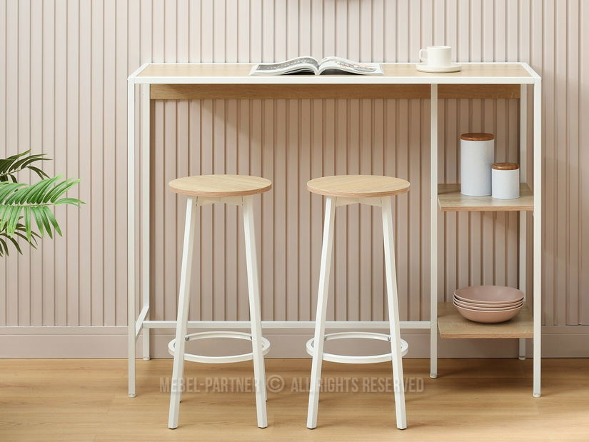 Barová židle Boredom (bílá)