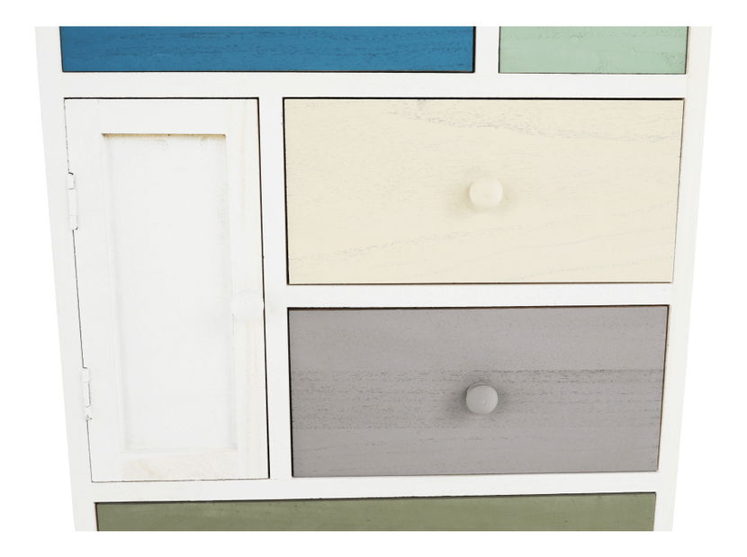 Komoda Minua (bílá + vícebarevné)