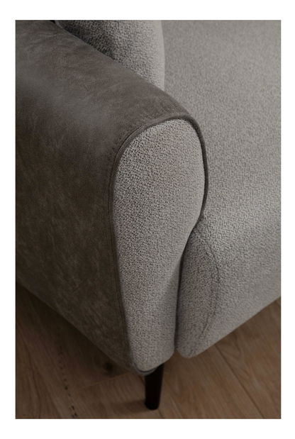 Rohová sedačka Aronaso (P) (šedá)