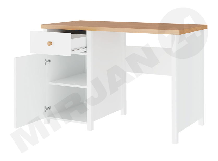 PC stolek Kokos KS-4 (bílá + dub nash)