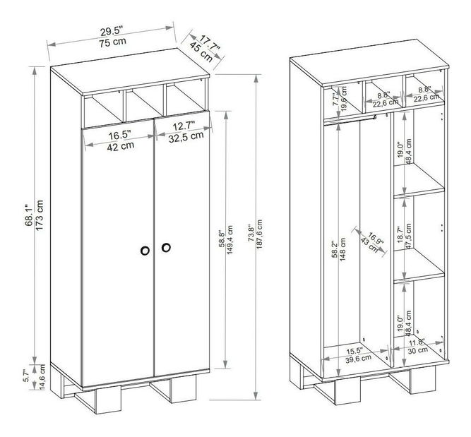  Studentský pokoj Mekali 7 (borovice atlantická + béžová)
