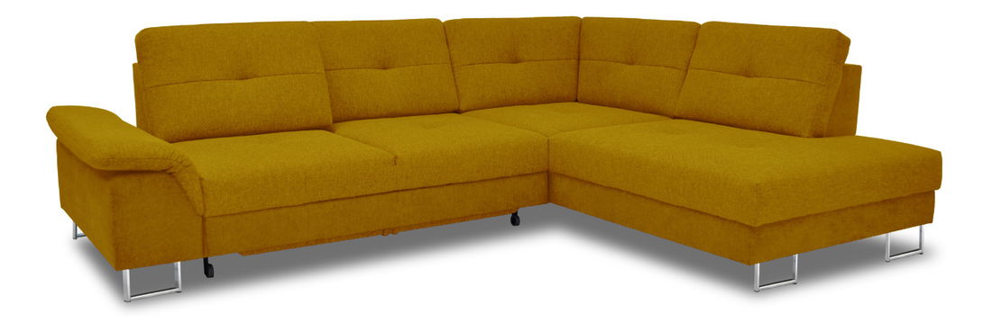 Rohová sedačka BRW Joli (kurkumová) (P)