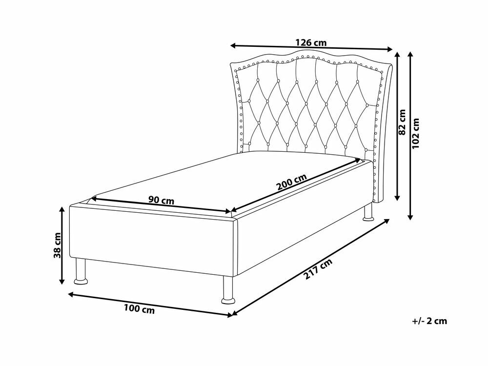 Jednolůžková postel 200 x 90 cm Metty (růžová) (s roštem)