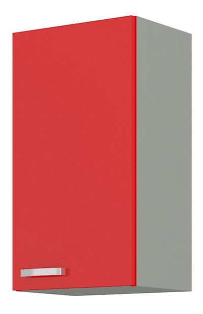 Horní kuchyňská skříňka Roslyn 40 G 72 1F (červená + šedá)