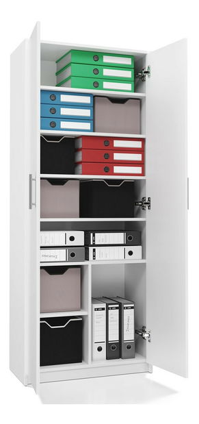 Policová skříň Obtenidas 1 (bílá)