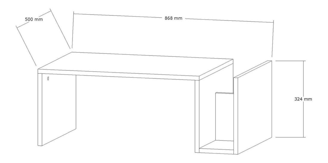 Konferenční stolek Megan (mramor frézie)