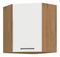 Horní kuchyňská skříňka Virion 60 x 60 GN-72 1F (45°) (dub lancelot + lesk bílý)