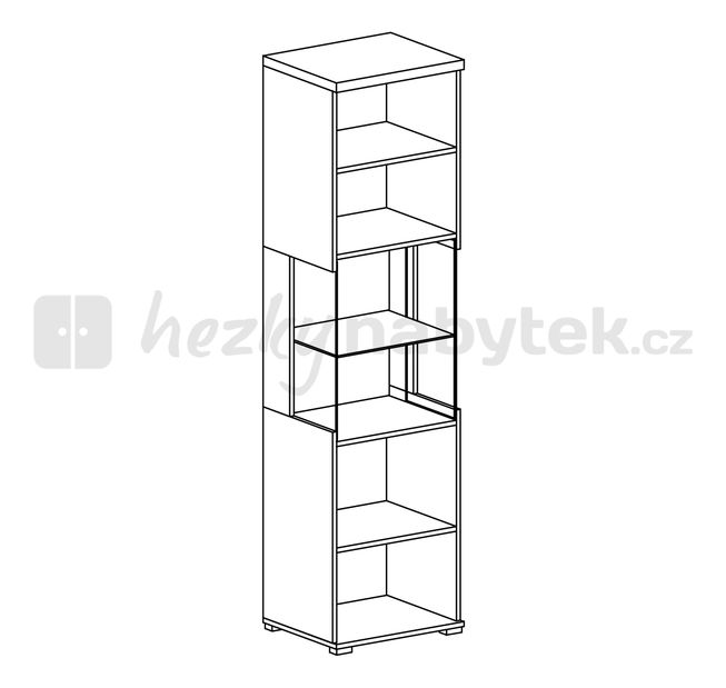 Vitrína Brit Typ 1 (s osvětlením)