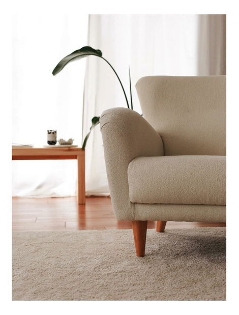 Křeslo Tedelezza (bílá + ořech)